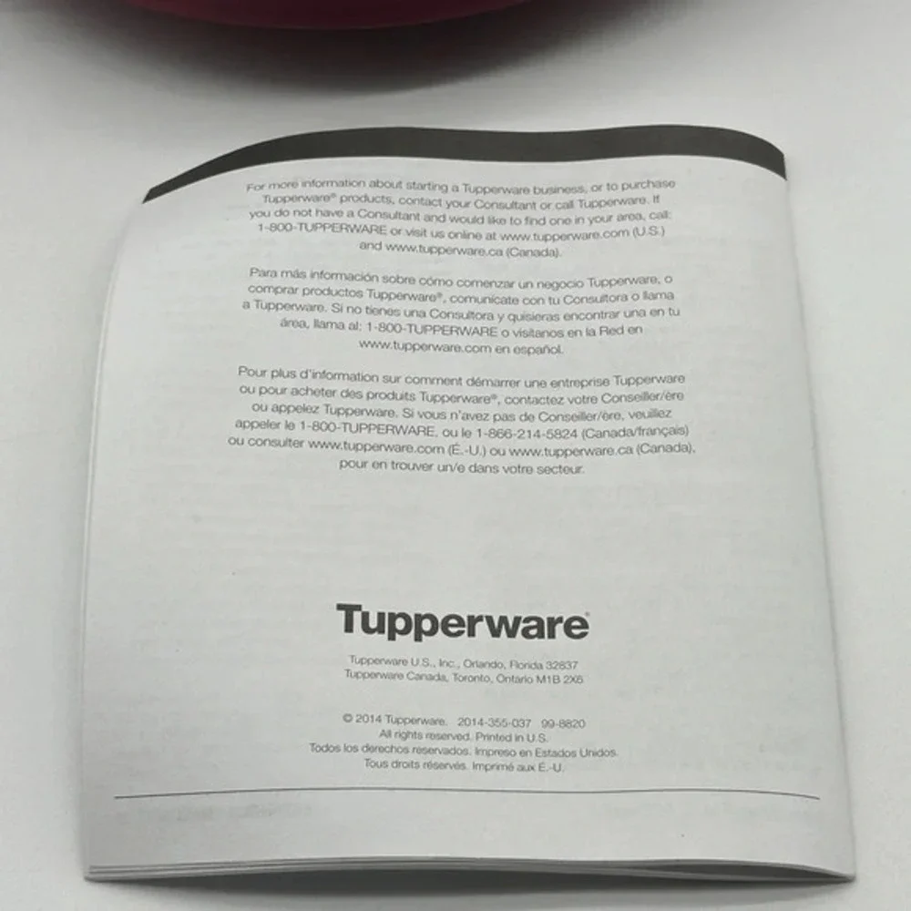 Tupperware Microwave 2-Quart Round Pressure‎ Cooker-NEW